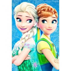 5D Diamantové maľovanie Elsa a Anna