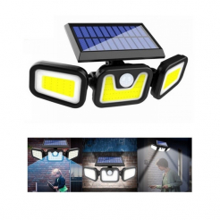 Trojitá solární lampa LED COB 3v1 + senzor