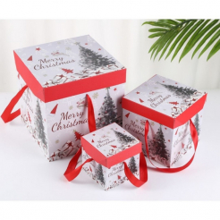 Darčeková krabička 15 cm - vianočný stromček