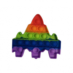 Pop It Rainbow antistresová hračka Raketa