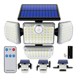 Solární lampa 181 LED s externím panelem Izoxis