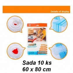 Vákuové vrecia 60 x 80 cm sada 10 ks