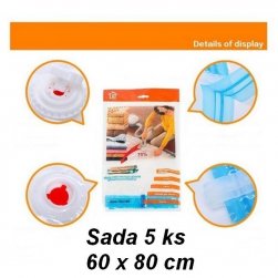 Vákuové vrecia 60 x 80 cm sada 5 ks