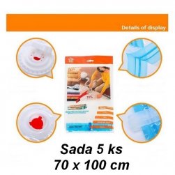 Vákuové vrecia 70 x 100 cm sada 5 ks