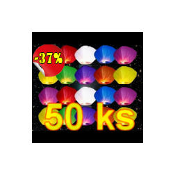 Szerencse lampion Színkeverék 50 db