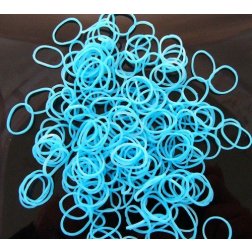 Loom Bands gumičky s háčkem 270 ks - světle modrá