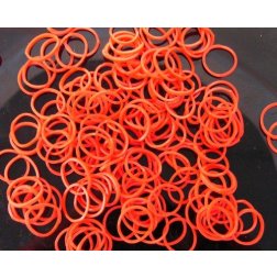 Loom Bands gumičky s háčikom na pletenie - oranžové