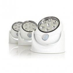 Otočná 7 LED lampa s pohybovým senzorem