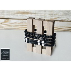 Amore SN119 3 db-os bőr karkötő készlet