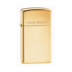 ZIPPO zapaľovač 24067 Solid Brass Slim