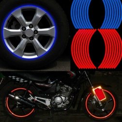 Reflexné samolepiace pásiky na kolesá 16 ks