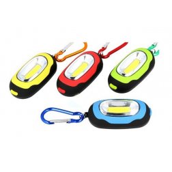 SOS přívěsek s LED světlem, karabinou a magnetem