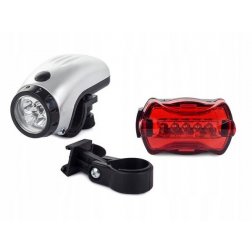 Osvetlenie na bicykel predné a zadné 5 + 5 LED diód