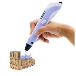 3D toll LCD kijelzővel és kiegészítőkkel lila