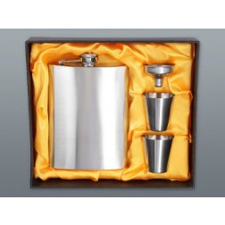 Rozsdamentes csutora, 240 ml, 2 db kupicával és tölcsérrel