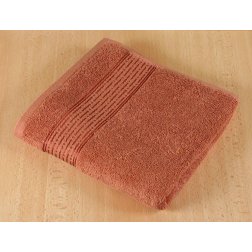 Froté uterák 50x100cm prúžok 450g terra