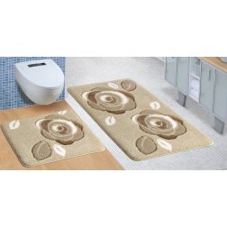 Brotex Koupelnová SADA ULTRA 60x100+60x50cm Růže hnědé