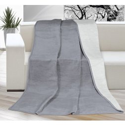 Brotex Deka Kira PLUS jednolôžko 150x200cm svetlo šedá/tmavo šedá