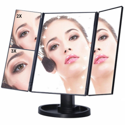 Kozmetikai tükör LED világítással 22 LED + Zoom