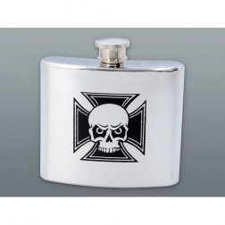 Rozsdamentes acél flaska Koponya 150 ml