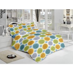 Povlečení krep 140x200, 70x90cm Liberta blue