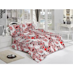 Brotex Predĺžené obliečky krep 140x220, 70x90cm Magic red