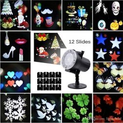 LED svetelný projektor 12 motívov