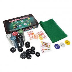 Sada žetónov 300 ks POKER Texas Hold + plátno