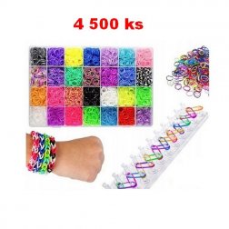 LOOM BANDS - sada 4 500 gumičiek + príslušenstvo