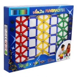 Magnetická stavebnice Magnastix 157 dílů