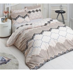 Brotex Prodloužené povlečení bavlna 140x220, 70x90cm Kandy natur