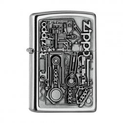 Zapalovač zippo 25557 Motor Parts Emblem 3D