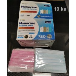 Hygienické rúška na ústa NanoCare detské 10 ks