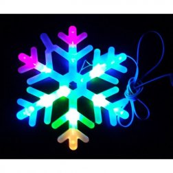 Vianočná LED dekorácia Vločka 24 cm