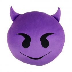 Plyšový vankúš Emoji 30 cm diablik