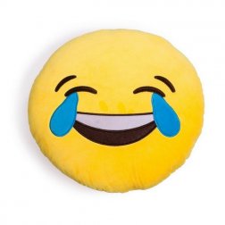 Plyšový vankúš Emoji 30 cm slzy