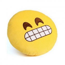 Plyšový vankúš Emoji 30 cm vyškerený
