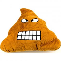 Plyšový vankúš Emoji 30 cm hnevajúce se hovienko