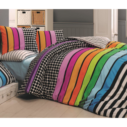Obliečky bavlnené 140x200, 70x90 Stripes DUO