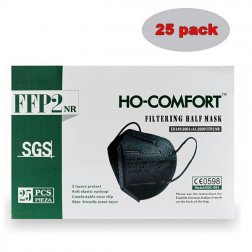 Respirátor HO-Comfort FFP2 čierny 25 ks