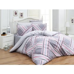 Obliečky krep 140x200, 70x90 Cora pink
