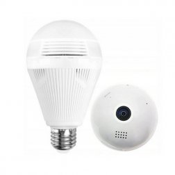 Panoramatikus WiFi IP kamera izzóban Full HD 360 °