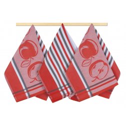 Brotex Kuchynská utierka 50x70cm hnědobéžová prúžok