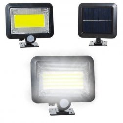 Solárne vonkajšie 100 LED osvetlenie s pohybovým senzorom