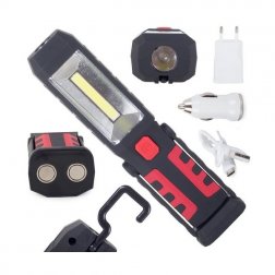 Többfunkciós LED lámpa, 1W COB és 1W LED