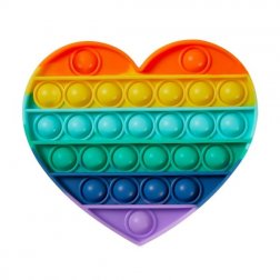 Pop It Rainbow antistresová hračka Srdce