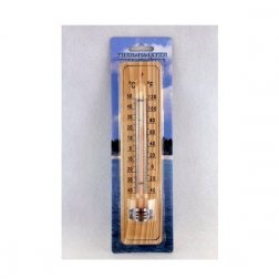 Nástenný drevený teplomer 22 cm