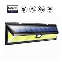 Solárne vonkajšie 180 LED COB osvetlenie s pohybovým senzorom