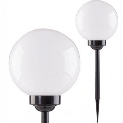 LED Solárna záhradná lampa guľa 15 cm
