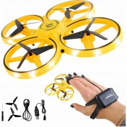 Dron Tracker LED s ovládaním rúk 2.4GHz žltá